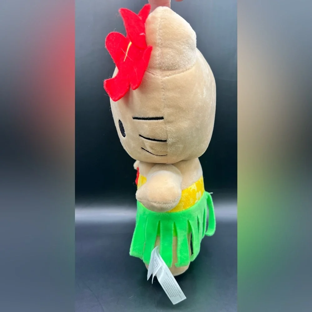 Hello Kitty‎ Plush with Red Flower and Green Skirt- 11 inches